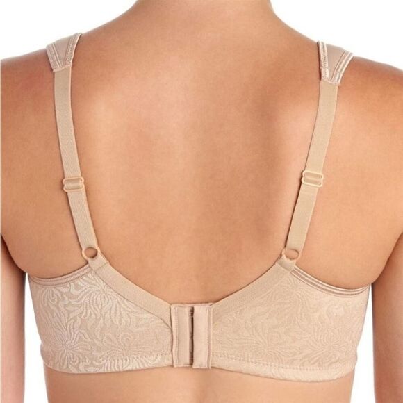 NEW Playtex® Bra: 18 Hour Seamless Smoothing Full-Figure Bra 4049 Beige 44D - Picture 8 of 9